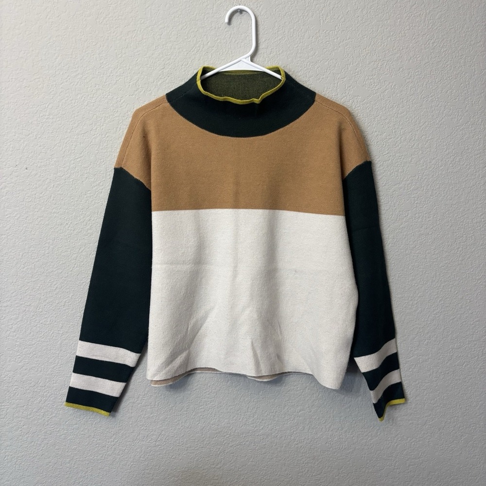 Maeve The Carys Mock Neck Oversized Sweater Women's Size XS Anthropologie